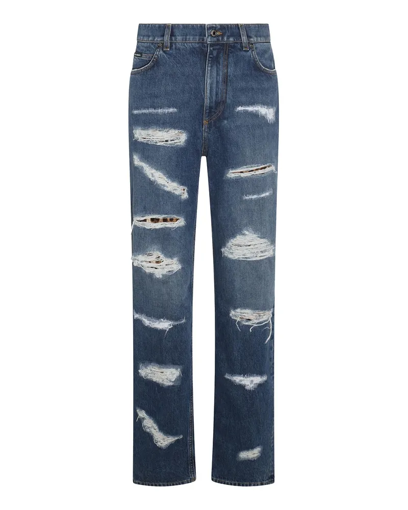 Dolce & Gabbana Bootcut Jeans - Dunkles Jeansblau Dunkles
