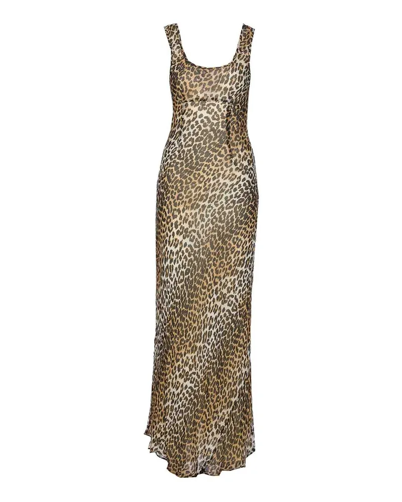 Ganni Knielanges Kleid - Braun Braun