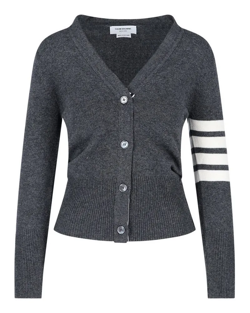 Thom Browne Cardigan - Grau Grau