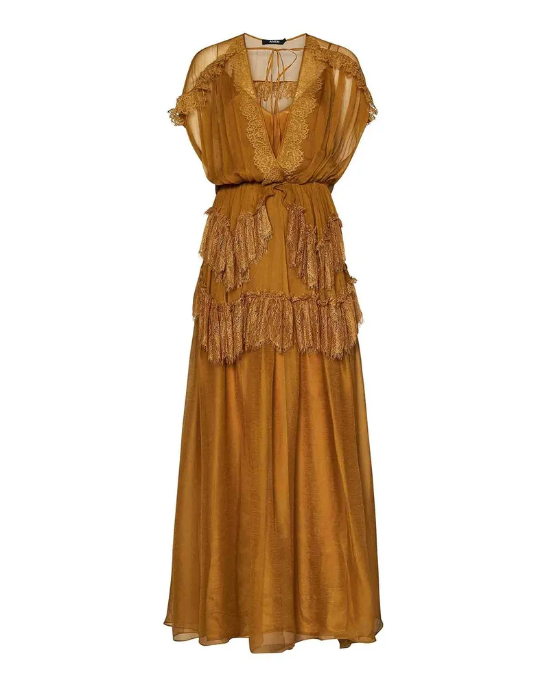Amen Maxikleid - Gelb Gelb