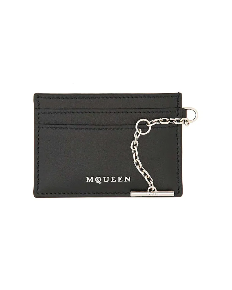 Alexander McQueen Portemonnaie - Schwarz Schwarz