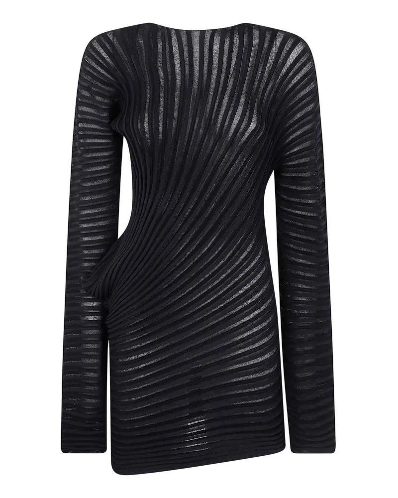 Issey Miyake Top - Schwarz Schwarz
