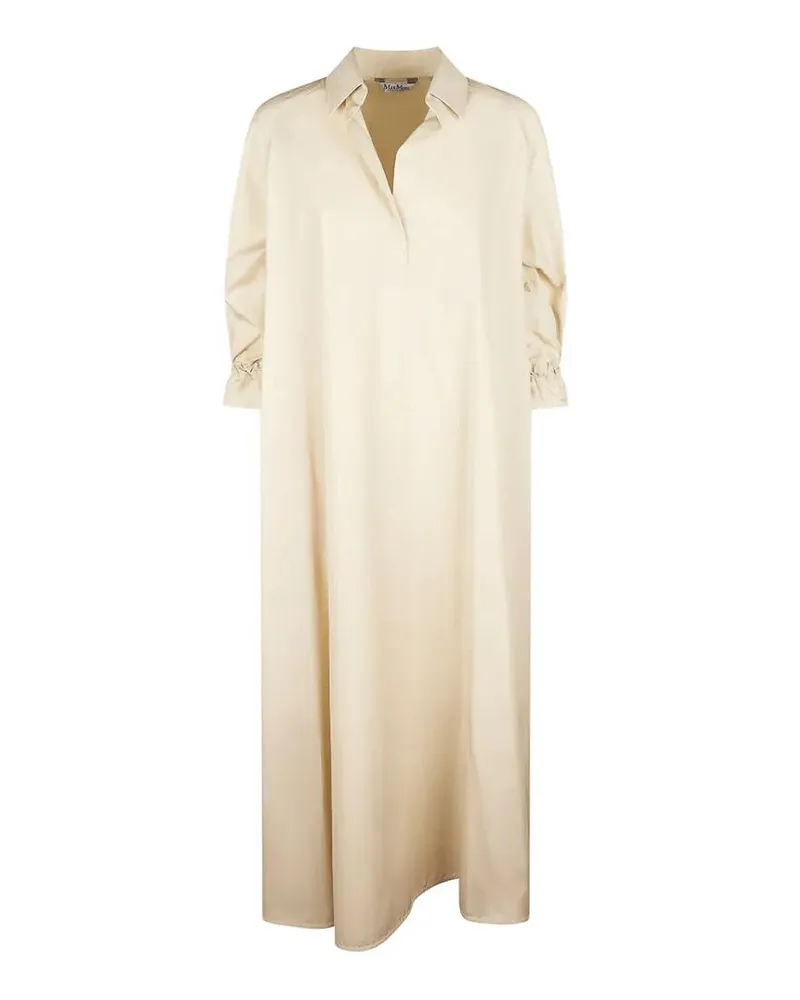 Max Mara Knielanges Kleid - Beige Beige