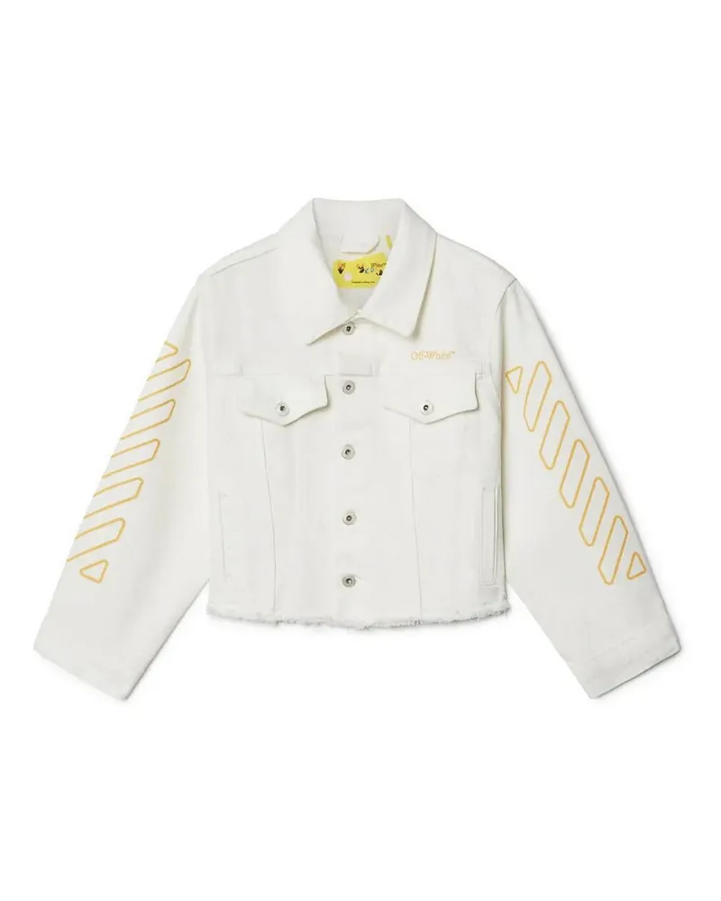 OFF-WHITE Jeansjacke - Weiß Weiß
