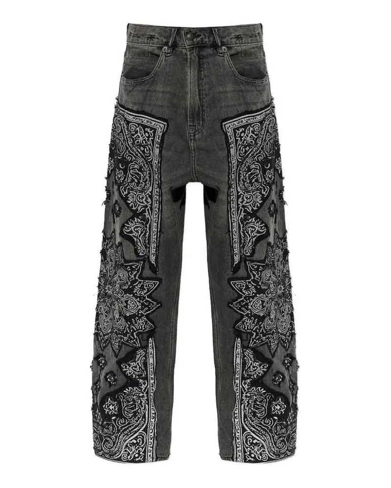 R13 Straight Leg Jeans - Blau Blau