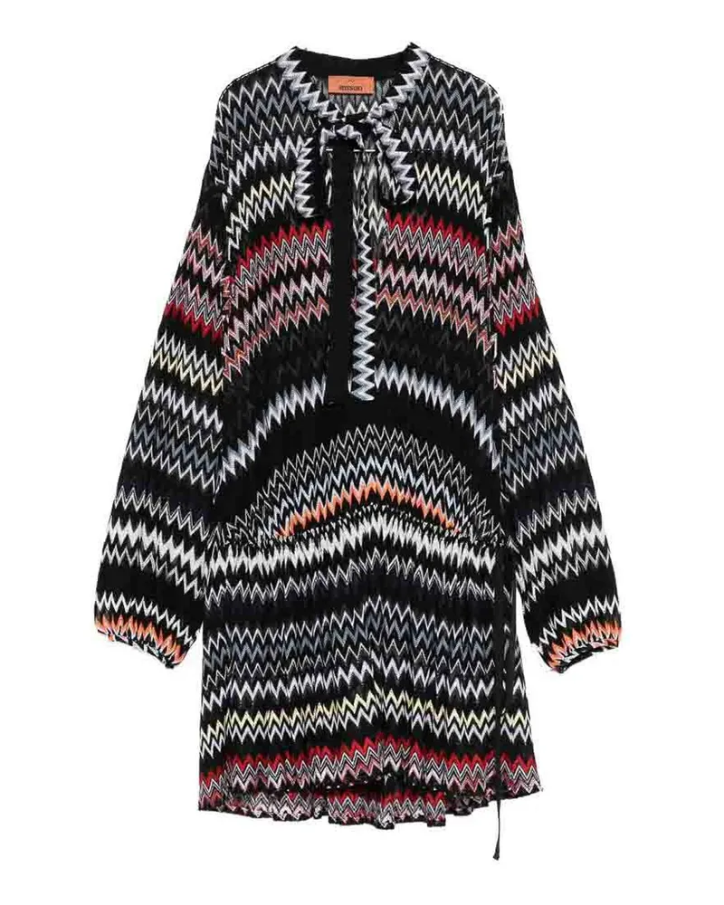 Missoni Kurzes Kleid - Schwarz Schwarz