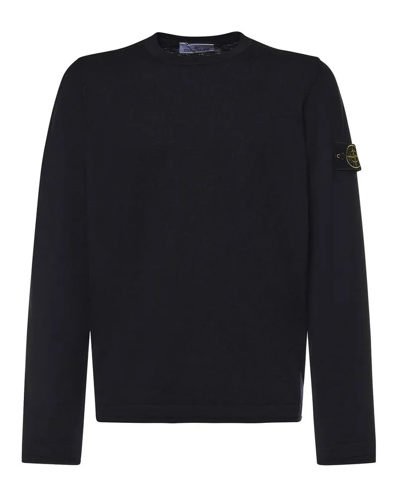 Stone Island Rundhalspullover - Schwarz Schwarz