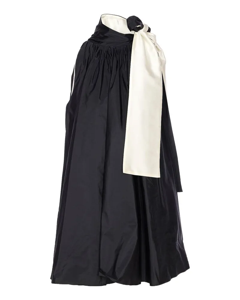 Max Mara Knielanges Kleid - Schwarz Schwarz