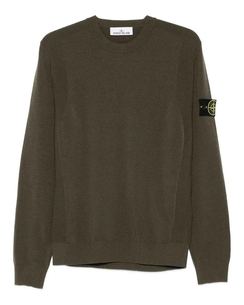 Stone Island Rundhalspullover - Grün Grün