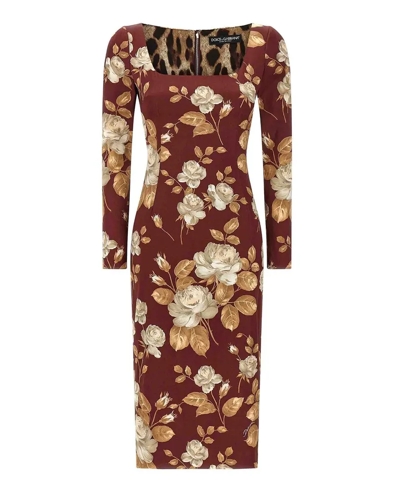 Dolce & Gabbana Knielanges Kleid - Bunt Bunt