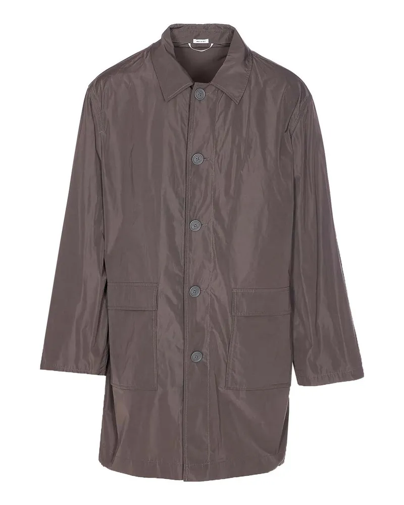 Thom Browne Kurzer Mantel - Grau Grau