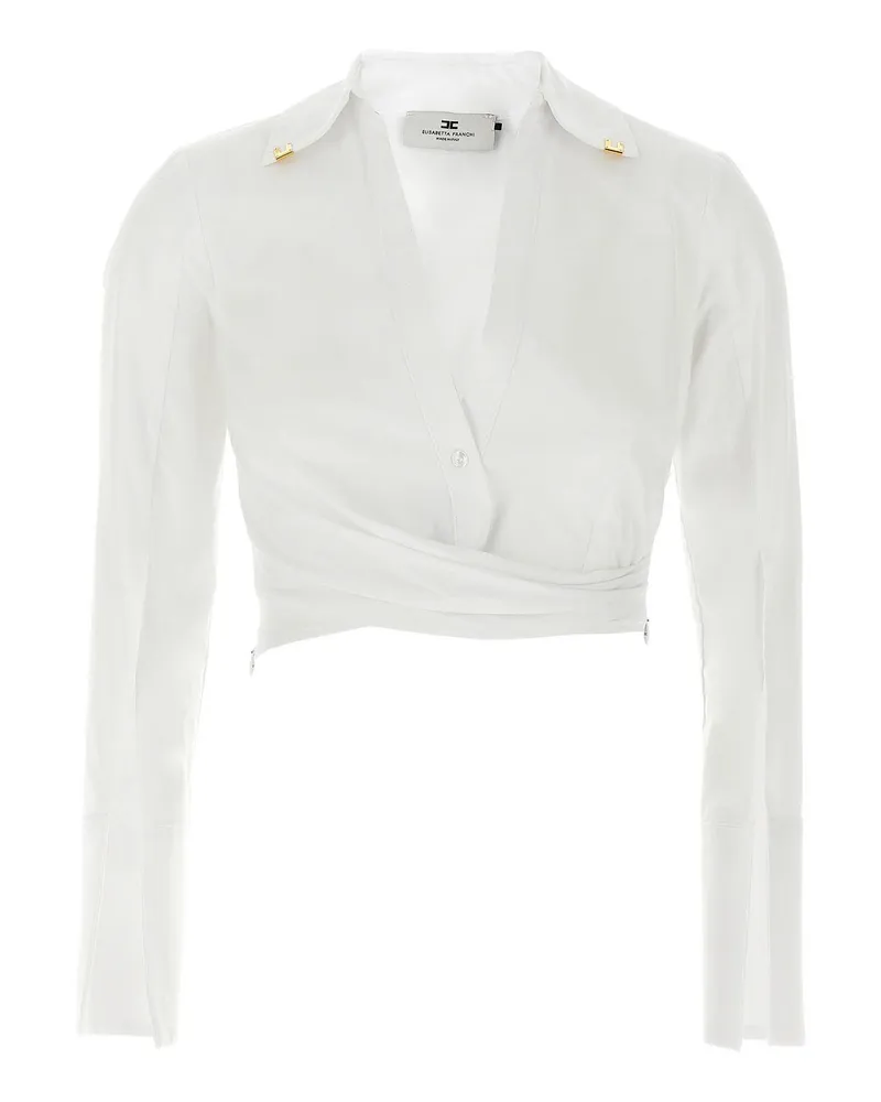 Elisabetta Franchi Hemd - Weiß Weiß