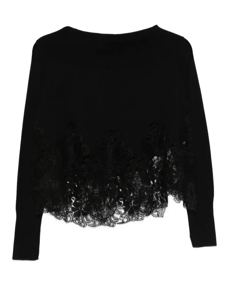 Ermanno Scervino Rundhalspullover - Schwarz Schwarz