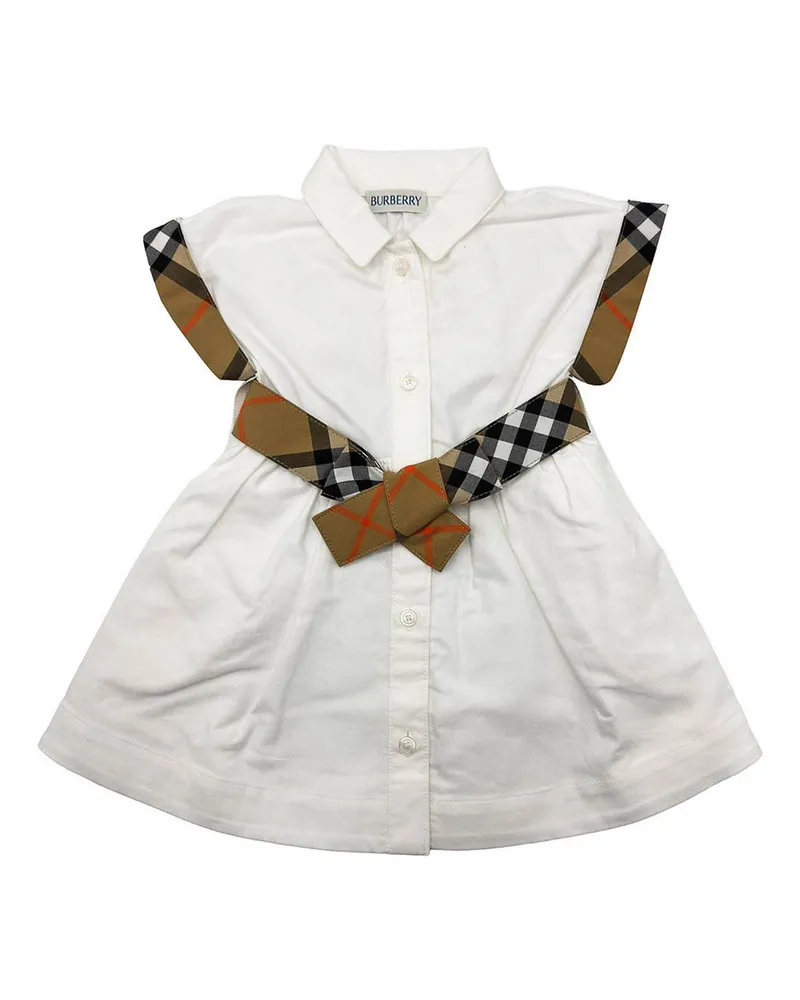 Burberry Knielanges Kleid - Weiß Weiß