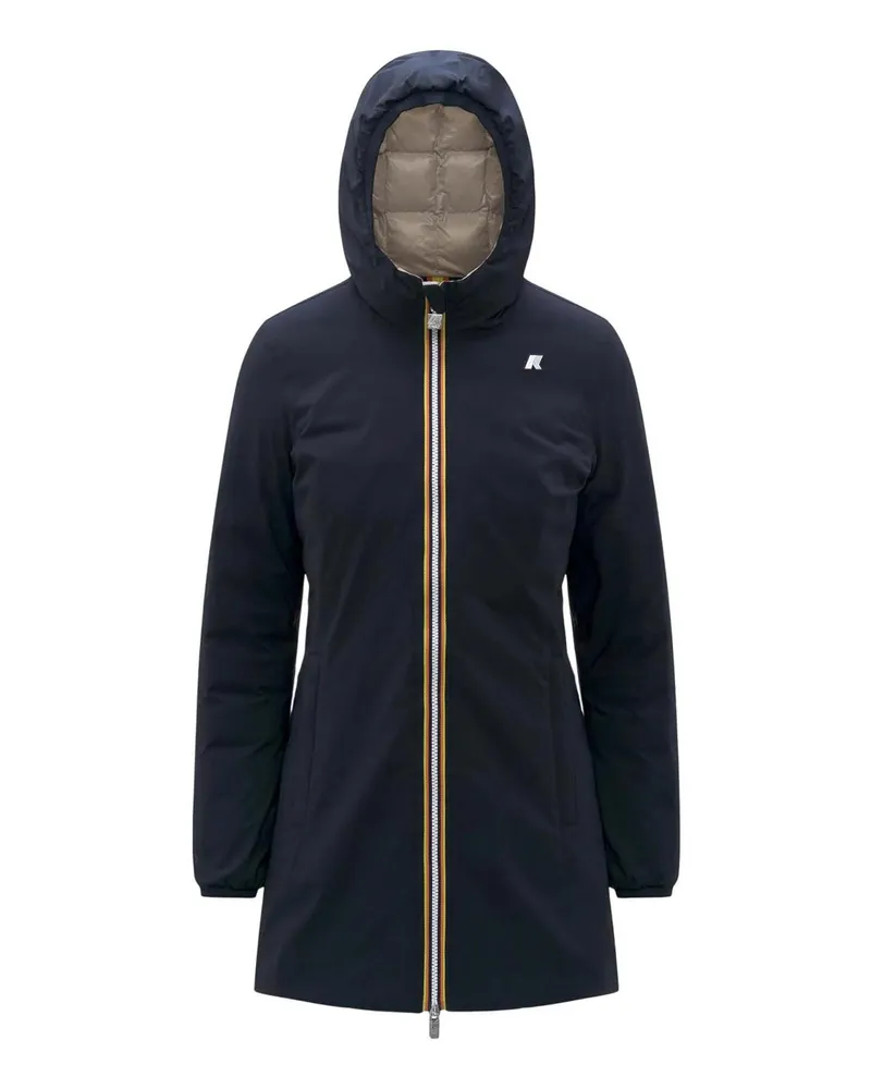 K-Way Knielanger Mantel - Blau Blau