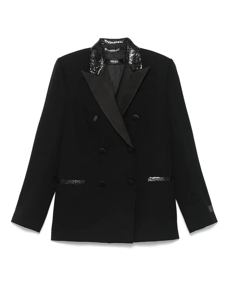 Versace Knielanges Kleid - Schwarz Schwarz