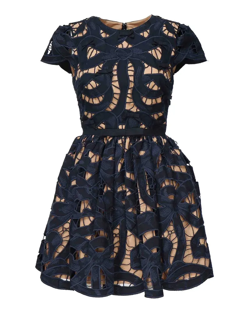 Self-Portrait Kurzes Kleid - Blau Blau