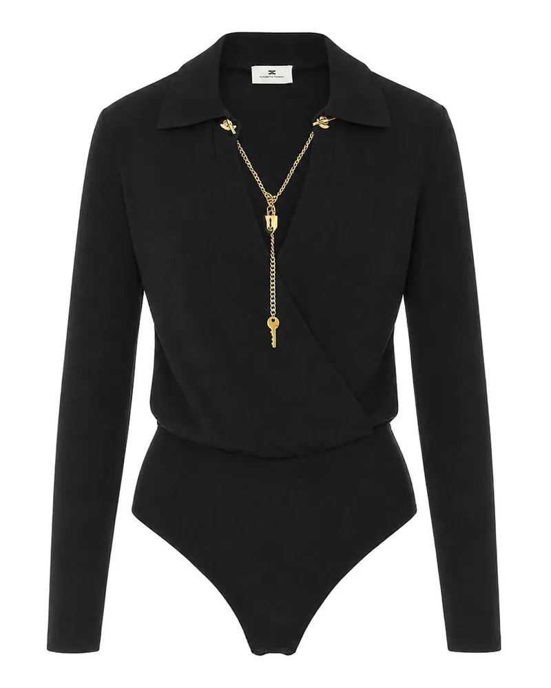 Elisabetta Franchi Top - Schwarz Schwarz