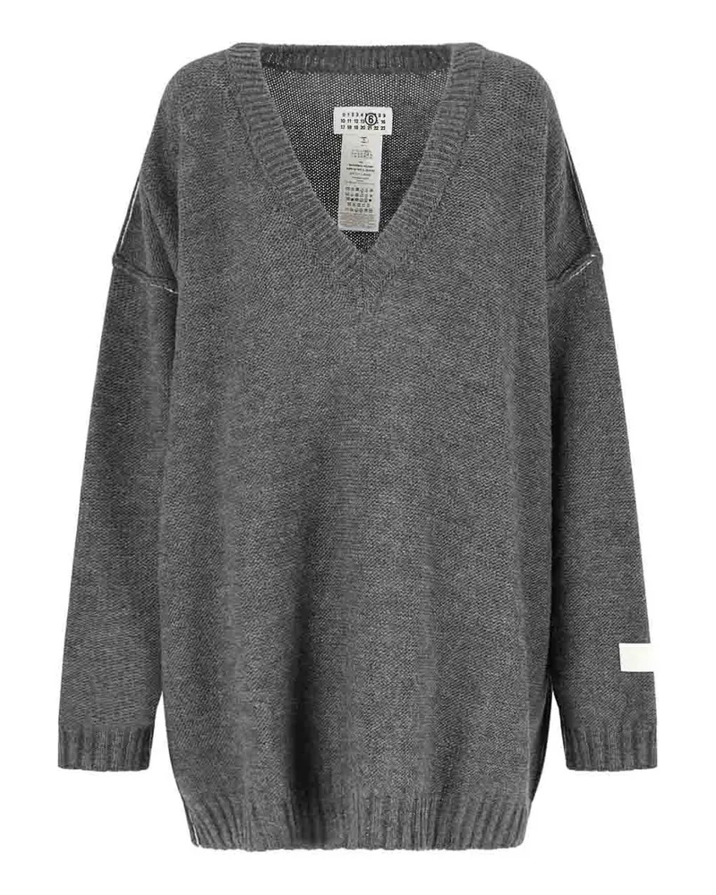 Maison Margiela Rundhalspullover - Grau Grau