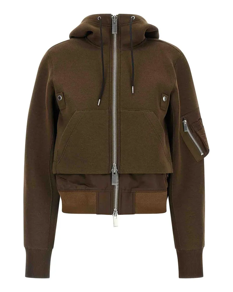 Sacai Bomberjacke - Braun Braun