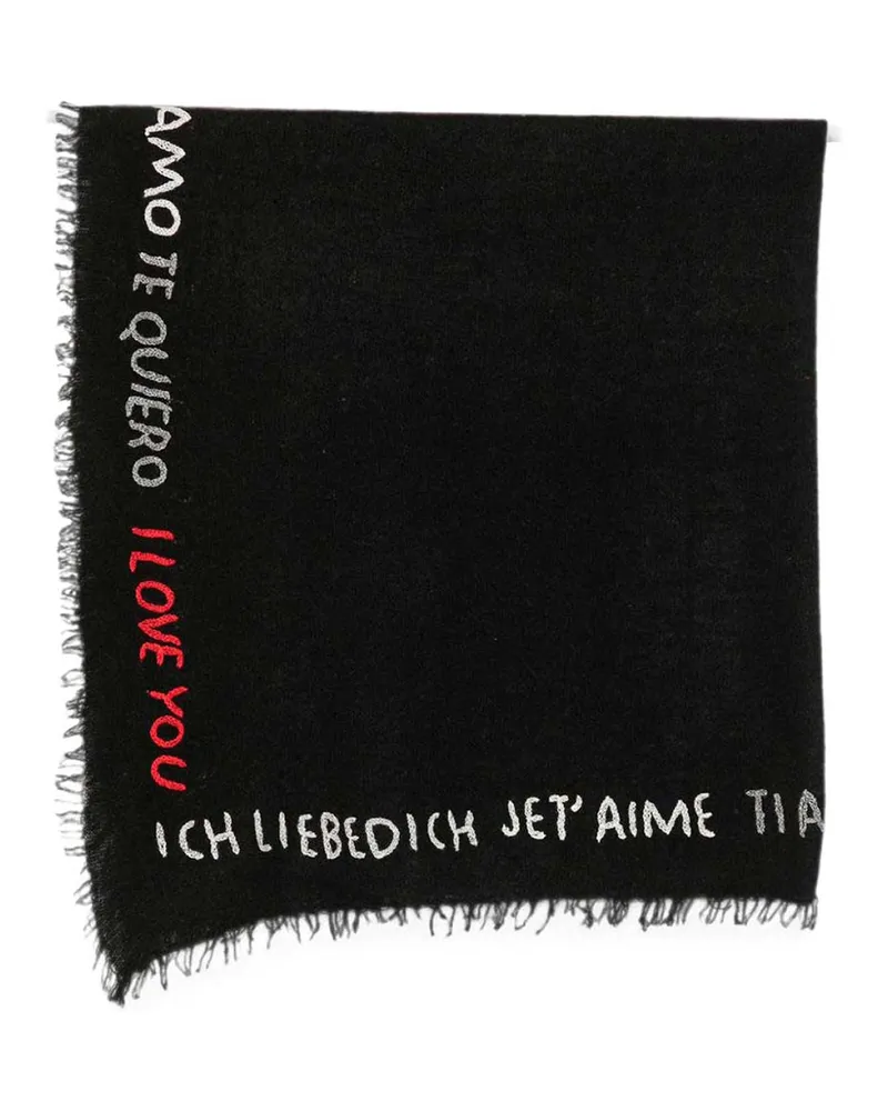 Faliero Sarti Schal - Schwarz Schwarz