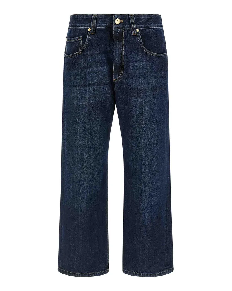 Brunello Cucinelli Straight Leg Jeans - Blau Blau