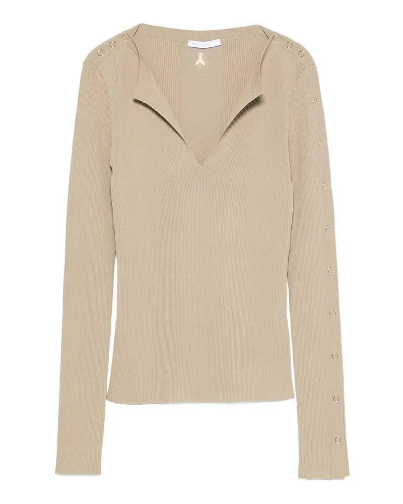 Patrizia Pepe Rundhalspullover - Beige Beige