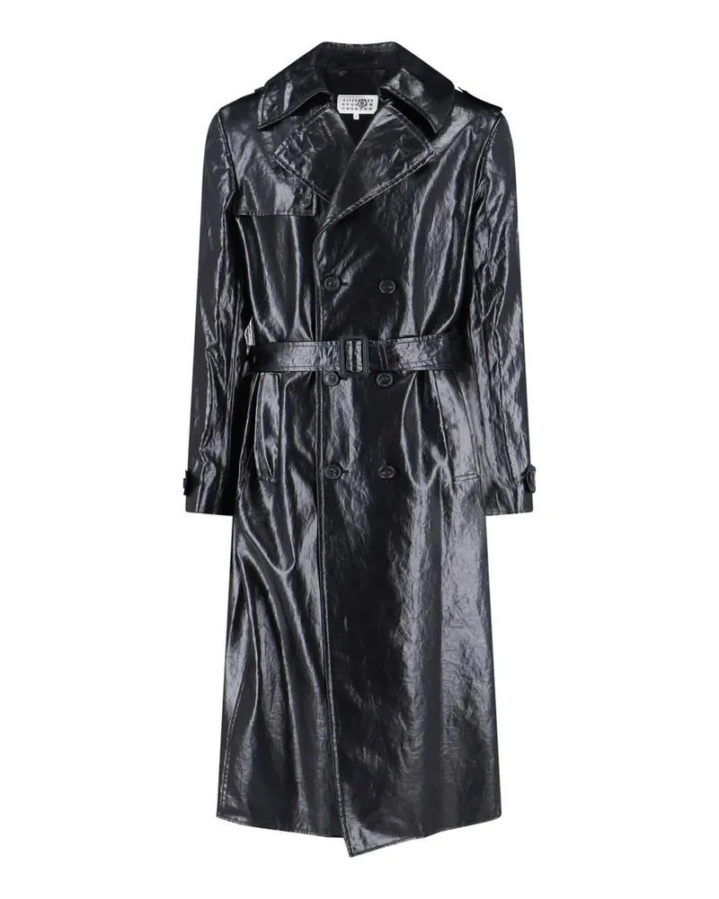 Maison Margiela Kurzer Mantel - Schwarz Schwarz
