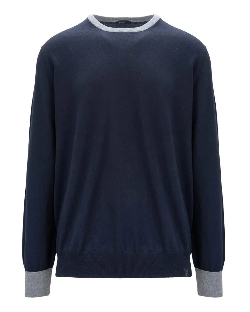 Fay U-Boot-Pullover - Schwarz Schwarz