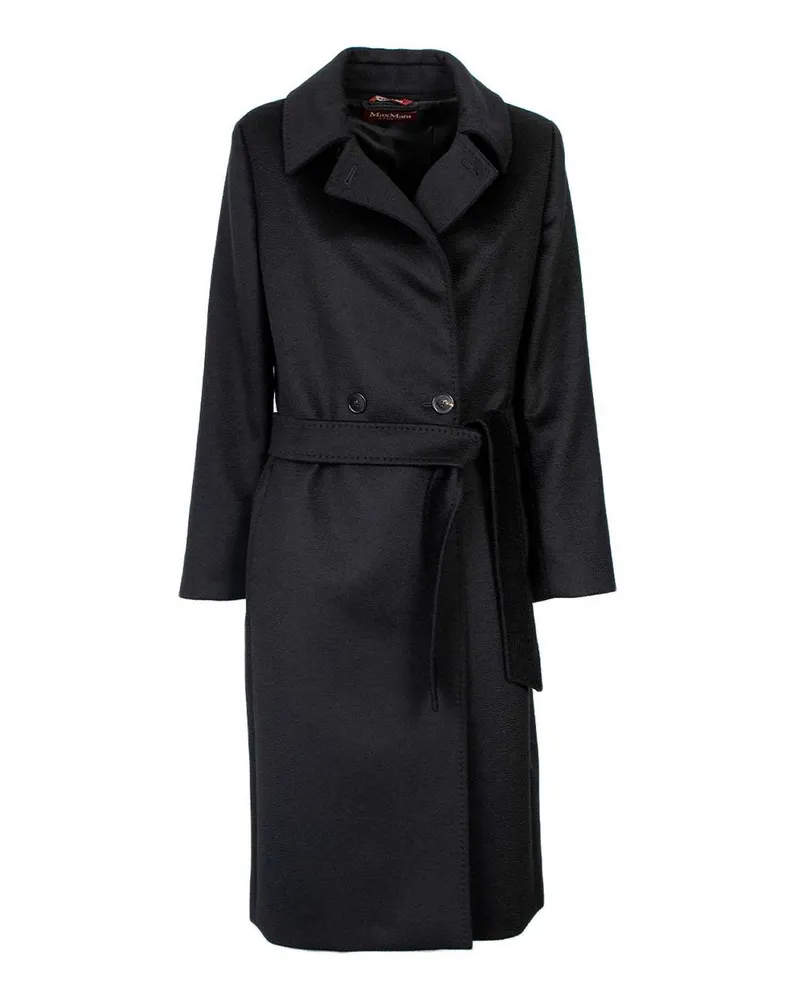 Max Mara Kurzer Mantel - Schwarz Schwarz
