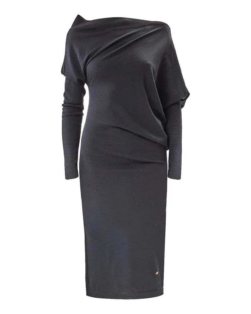 Moschino Knielanges Kleid - Schwarz Schwarz