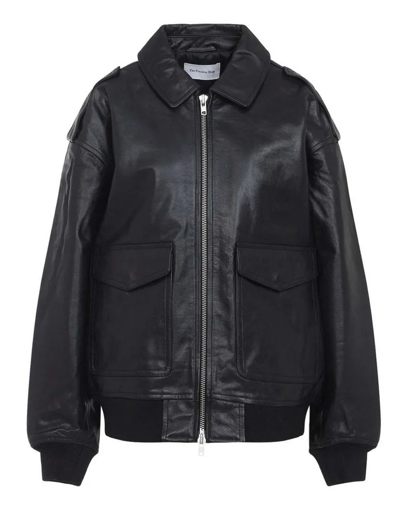 FRANKIE Shop Lederjacke - Schwarz Schwarz