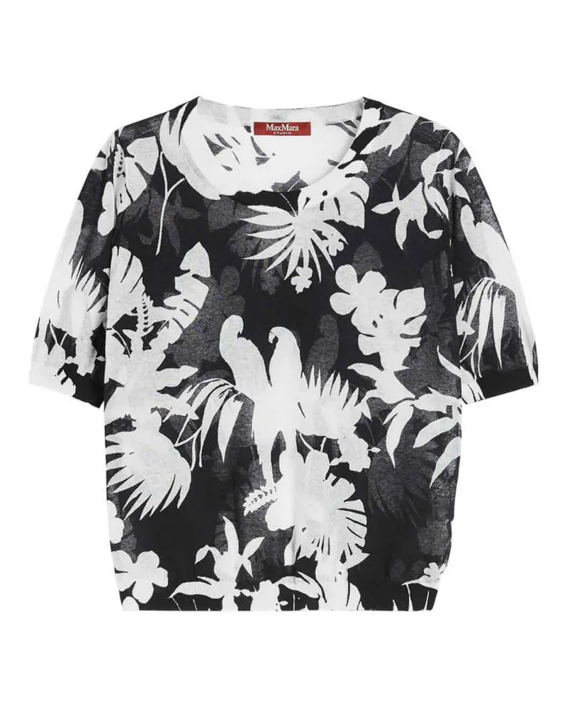 Max Mara Rundhalspullover - Schwarz Schwarz