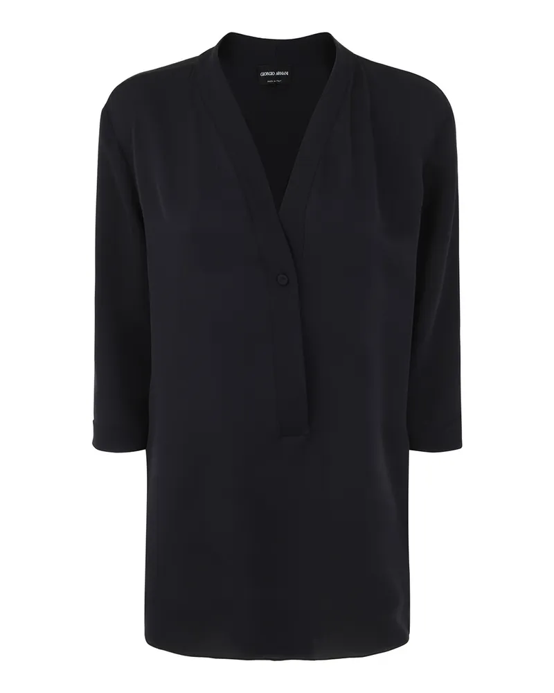 Giorgio Armani Hemd - Schwarz Schwarz