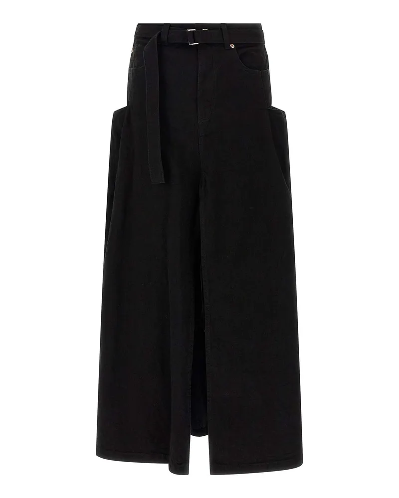 Sacai Langer Rock - Schwarz Schwarz