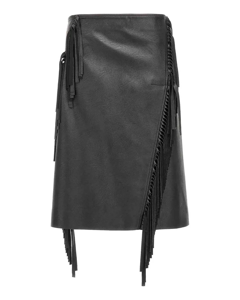 Stella McCartney Midirock - Schwarz Schwarz