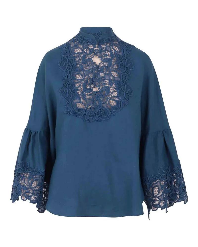 Ermanno Scervino Bluse - Blau Blau