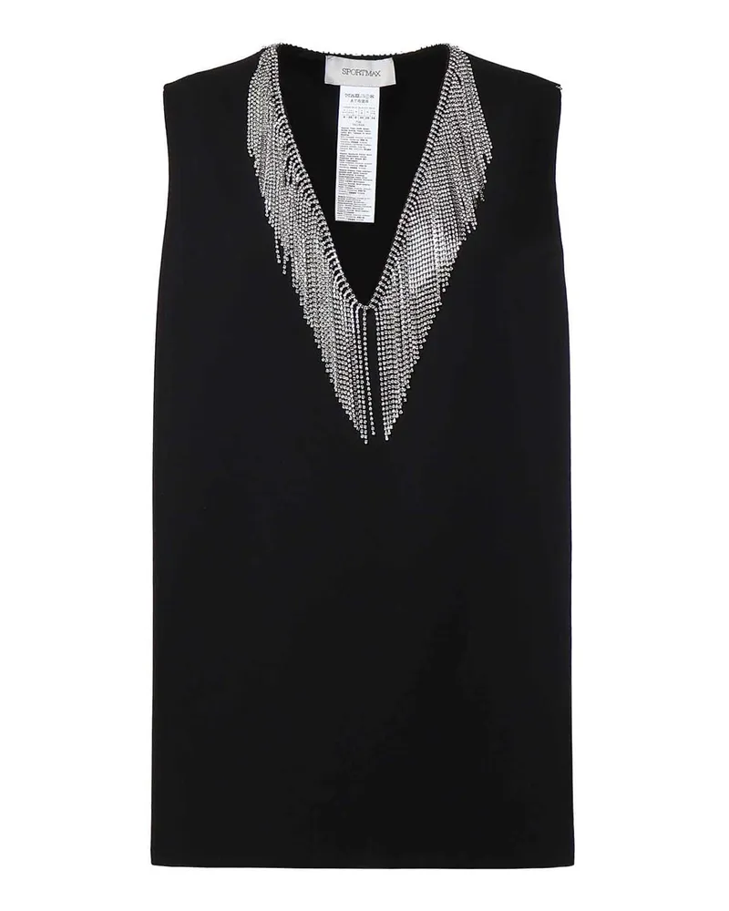 SPORTMAX Top - Schwarz Schwarz