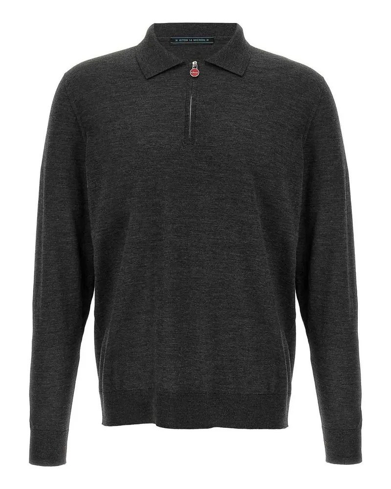 Kiton Poloshirt - Grau Grau