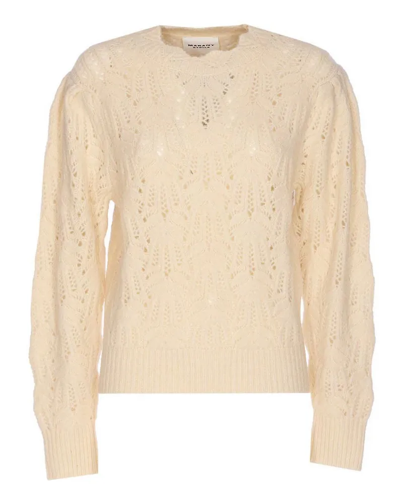 Étoile Isabel Marant Rundhalspullover - Weiß Weiß