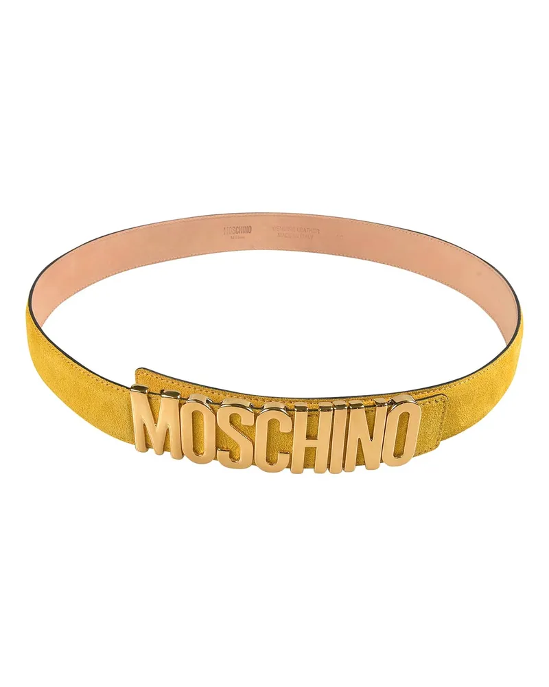 Moschino Gürtel - Weiß Gelb