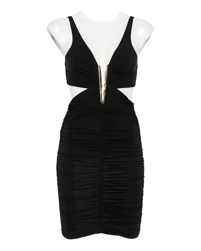 Elisabetta Franchi Knielanges Kleid - Schwarz Schwarz