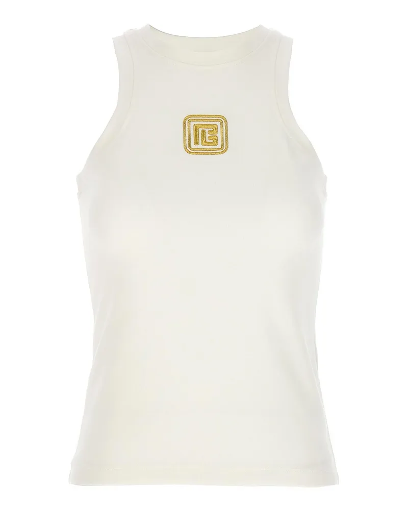 Balmain Top - Weiß Weiß