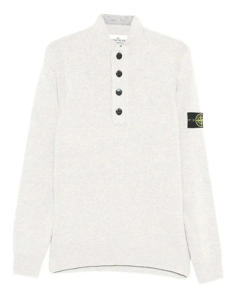 Stone Island Rundhalspullover - Creme Creme
