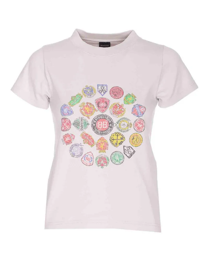 Balenciaga Rundhalspullover - Weiß Weiß