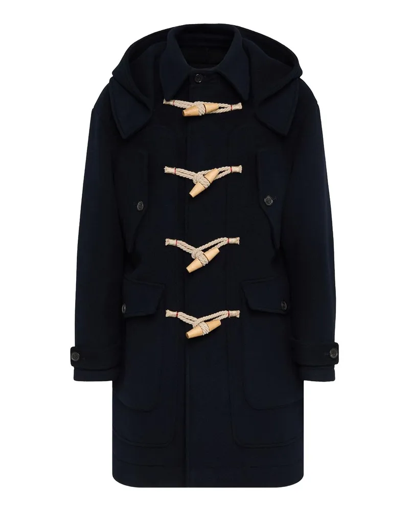 Dsquared2 Knielanger Mantel - Blau Blau