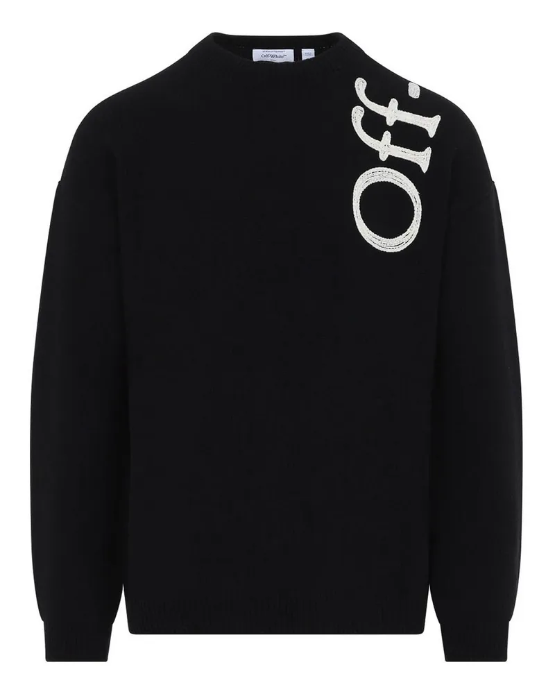 OFF-WHITE Rundhalspullover - Schwarz Schwarz