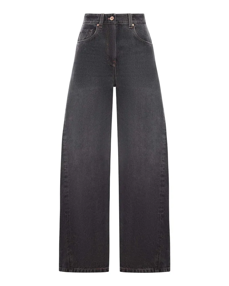 Brunello Cucinelli Straight Leg Jeans - Grau Grau
