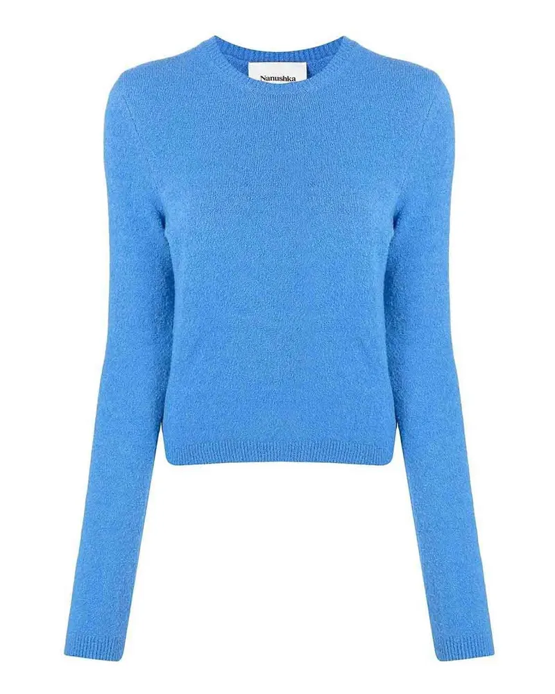 Nanushka Rundhalspullover - Blau Blau