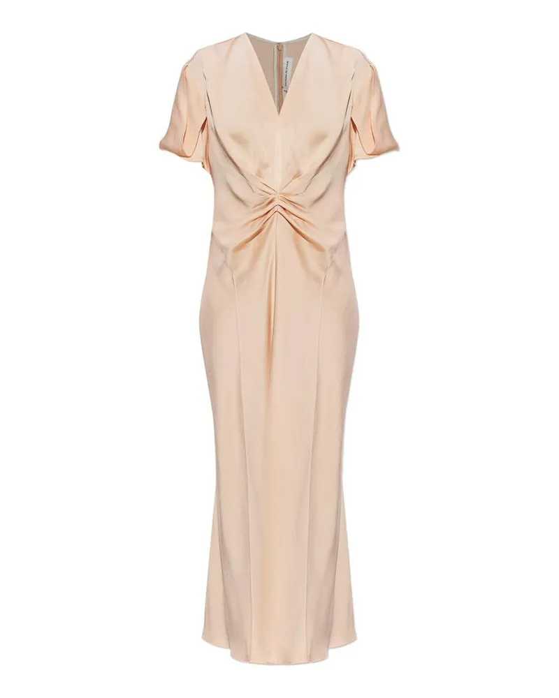 Victoria Beckham Knielanges Kleid - Rosa Rosa